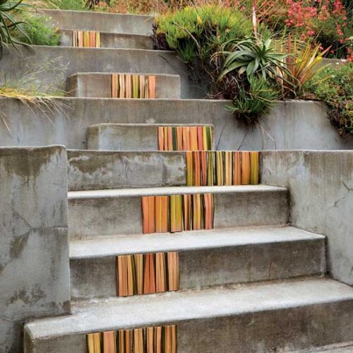 Grass-Lined Steps